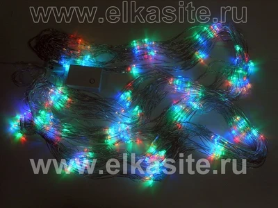 Гирлянда сетка 2x2м. 240 цветных диодов, прозрачный пвх - LL Net 240 RGB LEON LED (LIGHT) 299409806