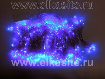 Светодиодный занавес 3x2м. 320 синих диодов, прозрачный пвх - LL 320L4F-BL LEON LED (LIGHT) 1138771699