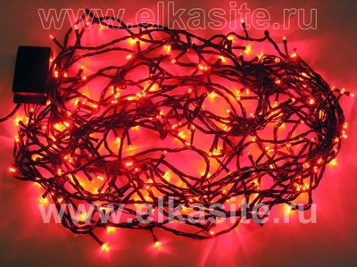 Гирлянда нить 7.5м. 100 красных диодов, черный пвх - LN-100L-RD-BK LEON LED (LIGHT) 553270963