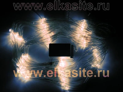 Гирлянда сетка 1.5x1.5м. 160 теплых диодов, прозрачный пвх - 3163 LEON LED (LIGHT) 449454110