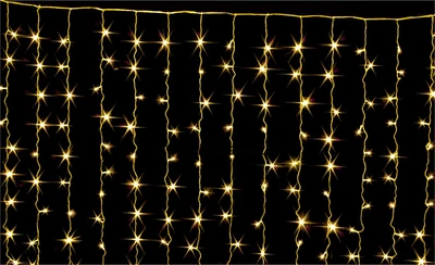 Светодиодный занавес 3x2.5м. 500 теплых диодов, прозрачный пвх - 2503 WW LEON LED (LIGHT) 1151180725