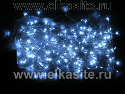 Гирлянда нить 19м. 240 белых диодов, прозрачный пвх - LN-240L-W LEON LED (LIGHT) 869970138