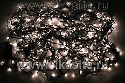 Гирлянда нить 28м. 400 теплых диодов, зёленый пвх - LN-400L-WW-BK LEON LED (LIGHT) 470202394