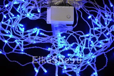Светодиодная бахрома 2x0.5м. 100 синих диодов - C100LED-BL 683517070