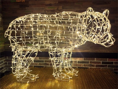 Медведь Мишка светодиодный уличный 95x150x65 см. цвет теплый, 24V - 18461 ЕлкаСайт 1687806632