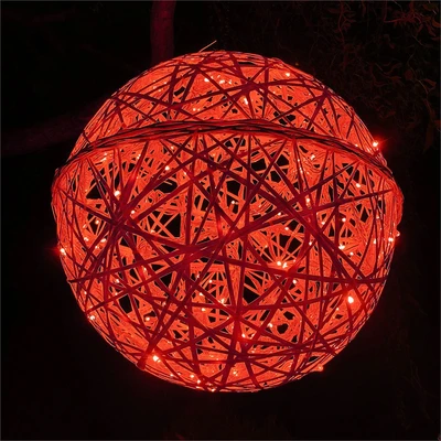 Шар светодиодный 60 см., композитный, цвет красный, 24V, IP65 - 16937 ЕлкаСайт 82888789