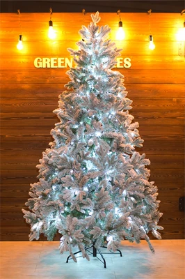 Green Trees Ель заснеженная световая Барокко Премиум 2.4 м. 37788699