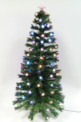 Елка светодиодная с шишками 165 см., красно-синий - XYG016-6 1317889961