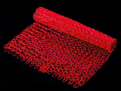 Сетка Деколэйс Stylnet Красный с глиттером, гибкий пвх, 10см.x1м. - 16651 1680144816