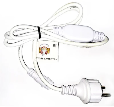 Шнур питания белый для гирлянд IP-65 - 12901 1495853755