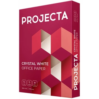 Бумага офисная БОЛЬШОГО ФОРМАТА (297х420), А3, 80 г/м2, 500 л., марка А, PROJECTA ULTRA, Россия, 162% (CIE) 4308179