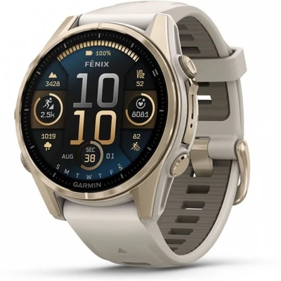 Смарт-часы Garmin Fenix 8 Sapphire 43мм, 1.3", AMOLED, Золотой 5353793