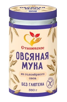 Мука овсяная из голозерного овса без глютена 350г 20594