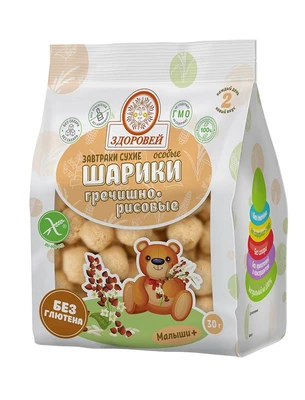 Завтрак сухой “Шарики особые гречишно-рисовые” 30г 17300