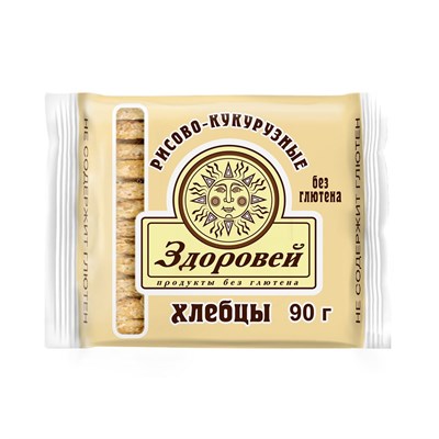 Завтрак сухой “Хлебцы хрустящие рисово-кукурузные” 90г 17503