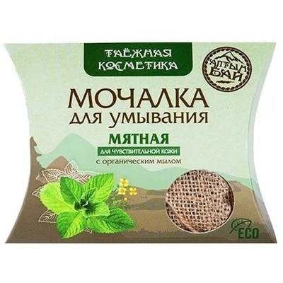 Мочалка для умывания “Мятная” 60г 17512