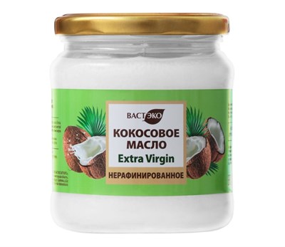 Масло кокосовое нерафинированное Extra virgin, банка 450мл 20958