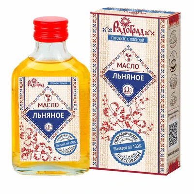 Масло льняное 100мл (Радоград) 16200