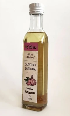 Салатная заправка с чесноком Olivia, стекло 250мл 20814