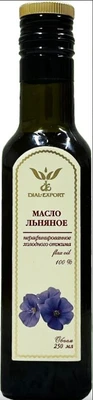 Масло Льняное, нерафинированное, стекло 250мл 20665