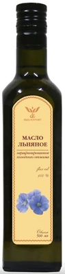 Масло Льняное, нерафинированное, стекло 500мл 20664