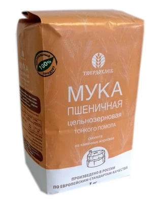 Мука пшеничная цз тонкого помола 1кг 19454