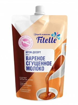 Крем-десерт Варёное сгущенное молоко Fitelle 100г 17104