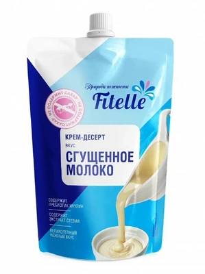 Крем-десерт Сгущенное молоко Fitelle 100г 17105