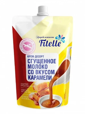 Крем-десерт Сгущённое молоко со вкусом Карамели Fitelle 100г 18400