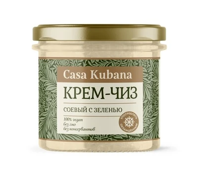 Паста крем-чиз соевый с зеленью стекло 90г 20478