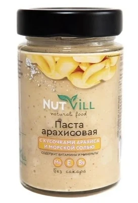 Паста арахисовая с морской солью 180г 18327
