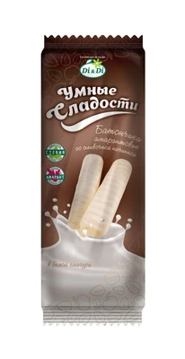 Батончик “УмСладости” с сливочной начинкой в белой глазури 20г 16353