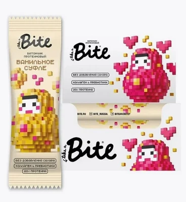 Батончик протеиновый Bite Матрёшка «Ванильное суфле» 40г 20836