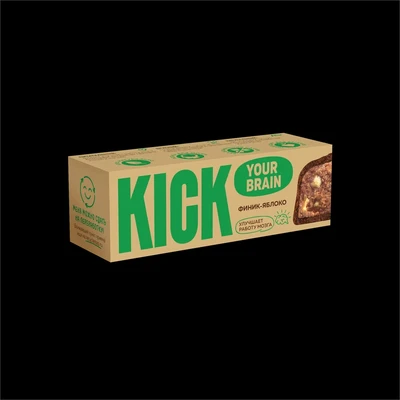 Батончик “KICK brain” финик-яблоко в шоколаде 45г 19937