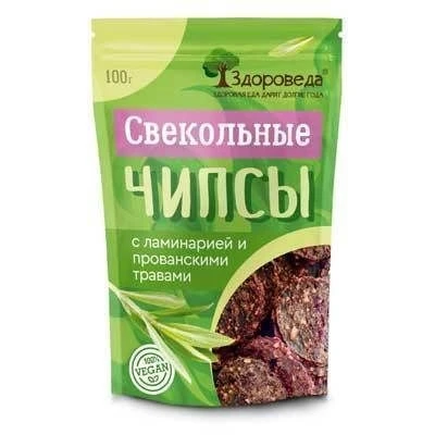 Чипсы свекольные с ламинарией и прованскими травами 100г 16493