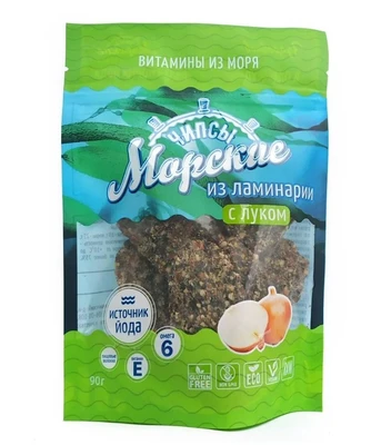 Чипсы из ламинарии “Морские” с луком 90г 18896