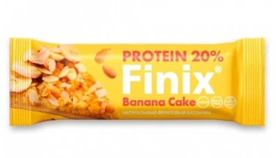 Батончик “Фрутилад” протеиновый Finix Banana cake миндаль и банан 30г 20282