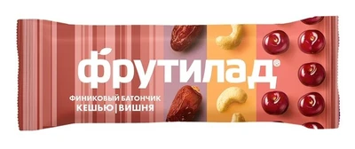 Батончик “Фрутилад” финиковый с вешней и кешью 42г 20983