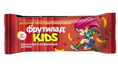 Батончик “Фрутилад KIDS” Банан-клубника, детский 25г 19078