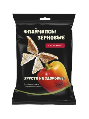 Флайчипсы зерновые с паприкой 40г 17161