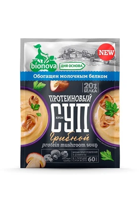 Суп (крем-суп) протеиновый б.приготовления Грибы 20г 17854