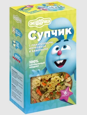 Супчик с макарошками, морковкой и кабачками 160г 18420