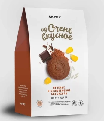 Печенье шоколадное “Ну очень вкусное” безглютеновое 150г 21160