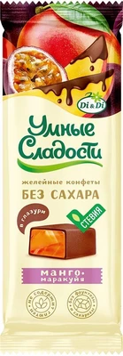 Конфеты “УмСладости” желейные Манго-маракуйя в кондитреской глазури 105г 15937