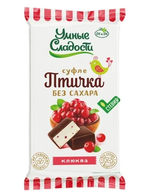 Суфле нежное “УмСладости” “Птичка умная” клюква 215г 20596