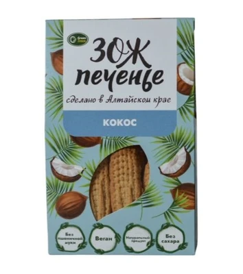 Печенье овсяное ЗОЖ кукурузное с кокосом 100г 20398