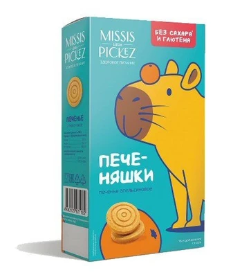 Печенье Пече-няшки Апельсиновое “Missis Pickez” 100г 21224