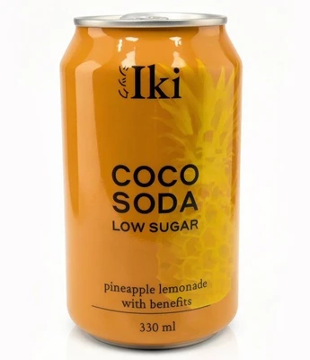 Лимонад CocoSoda ананас на основе кокоса iki 330мл 21575
