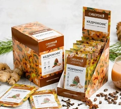 Кедрокофе Йоговский с пряностями шоу-бокс №10*25г 20046