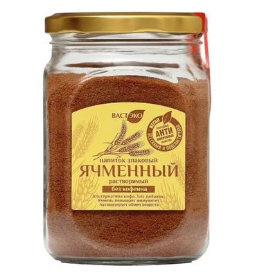Напиток ячменный злаковый, растворимый “Без кофеина” 140г 21143